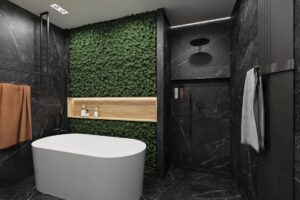 Projekt łazienki w loftowym mieszkaniu w Warszawie
